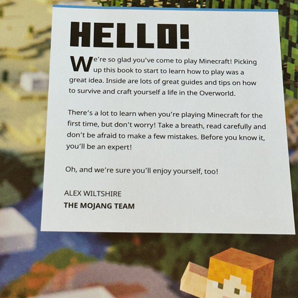 Minecraft For Beginners Hardcover Guide Book Published by Mojang in 2019 - Picture 12 of 16